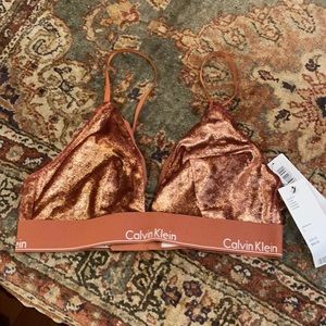 Calvin Klein velvet sparkle bra